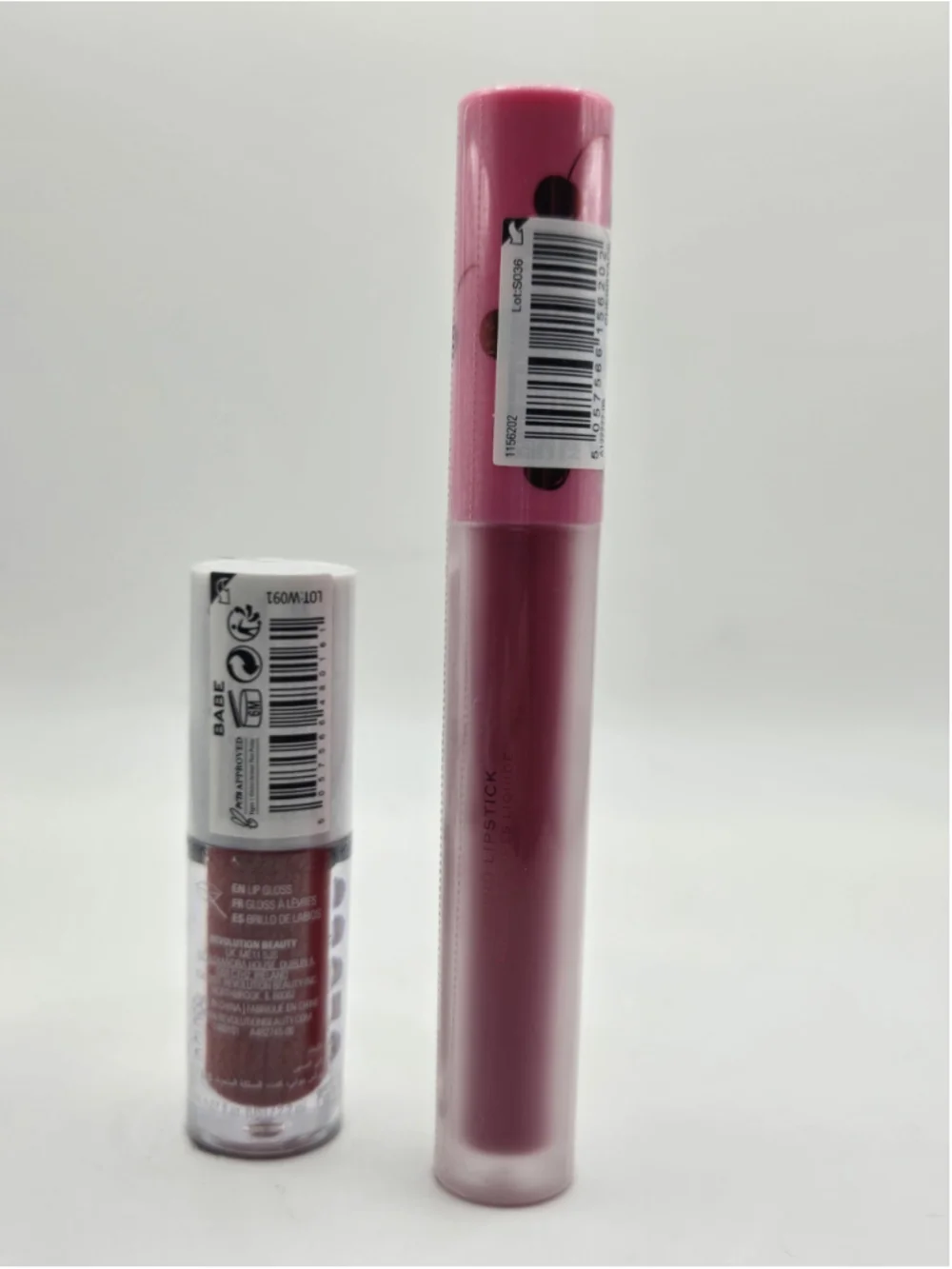 Revolution Lip Gloss Lot of 2 Baby Gloss Babe & Vinyl Cherry Cherryade New...